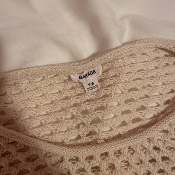 Garage Open-Knit Cropped Sweater - Picture 3 of 3